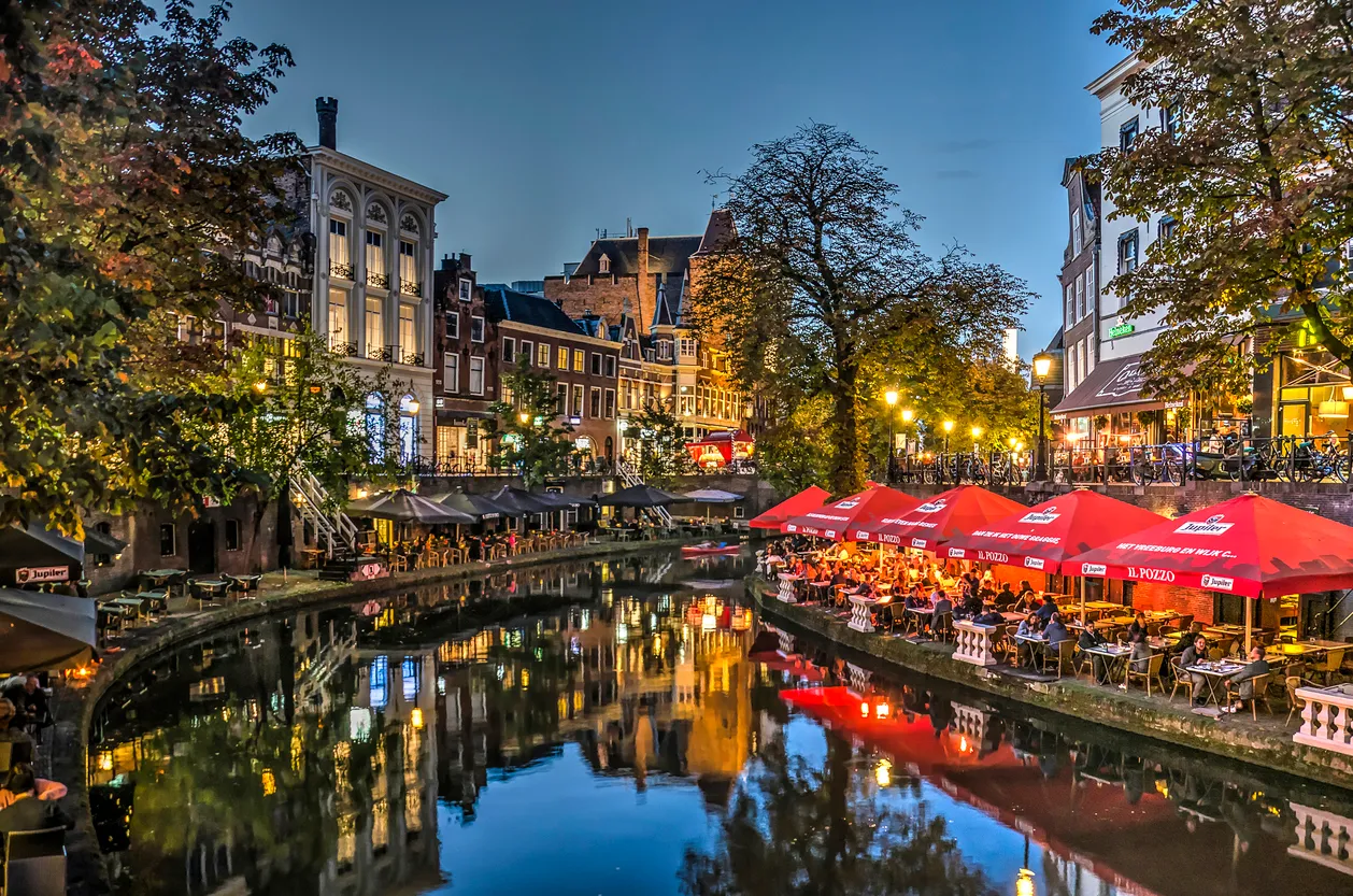 The Oudegracht canal in Utrecht