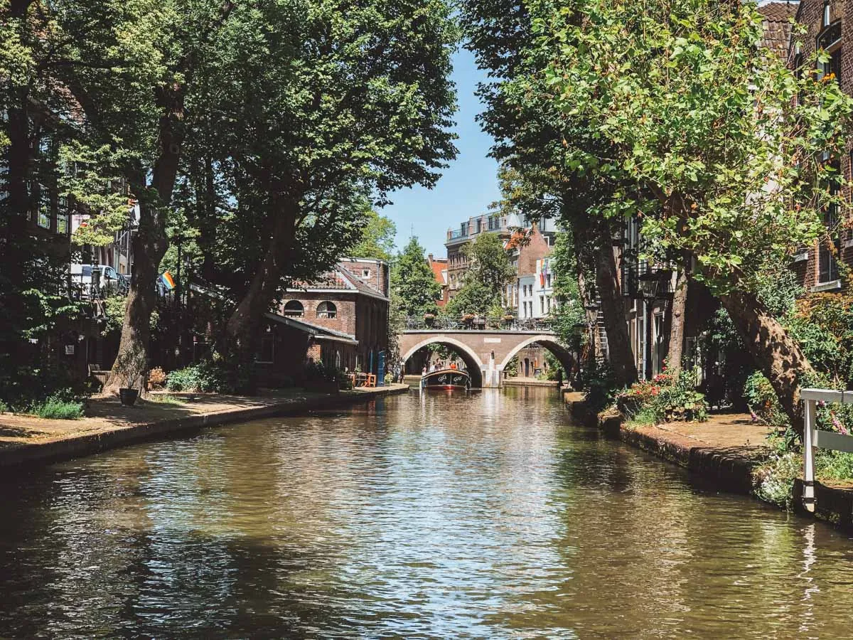 Paddle boarding on the canals